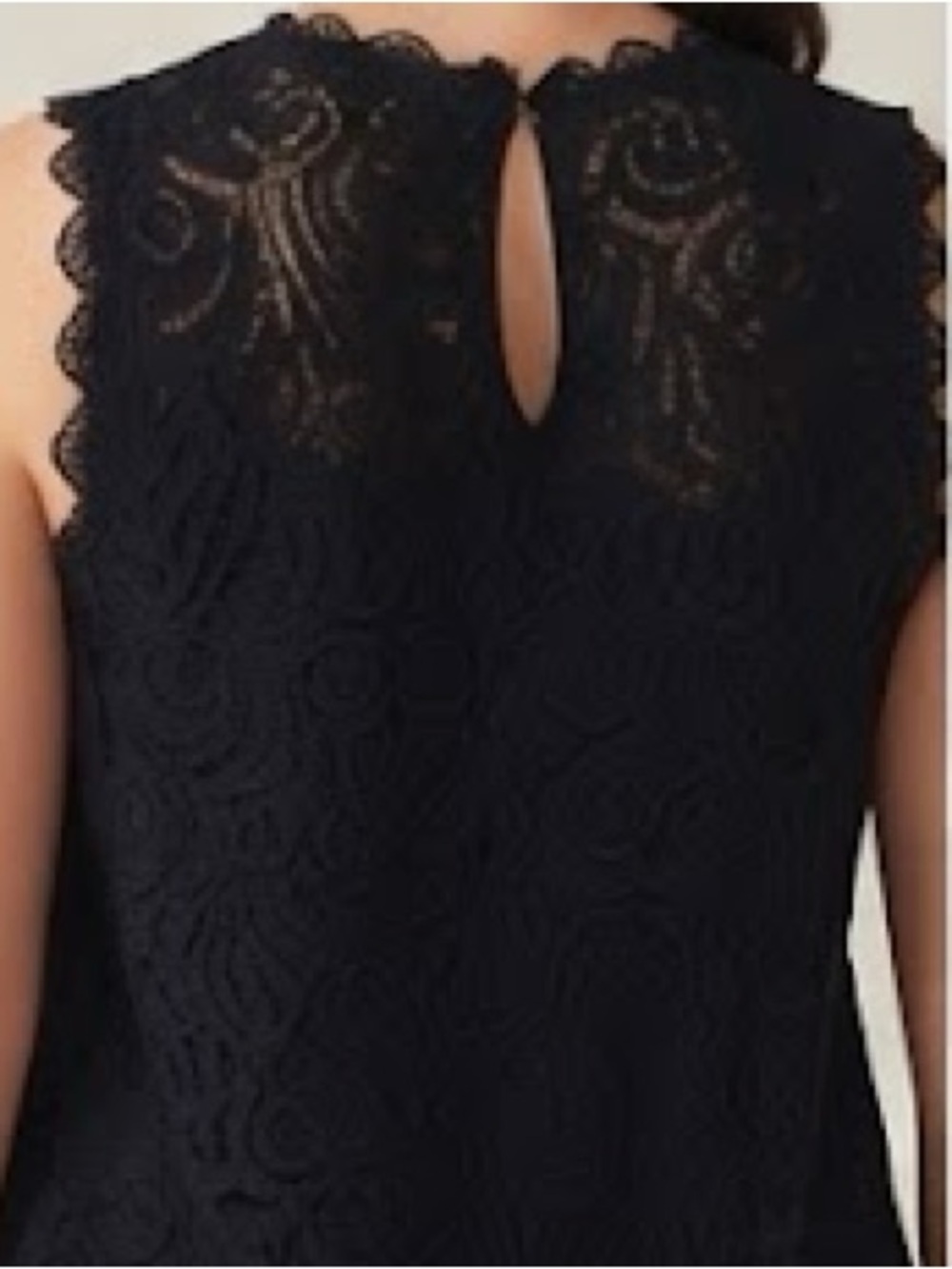 Reitman’s Full Lace Sleeveless Top - Black size 2x